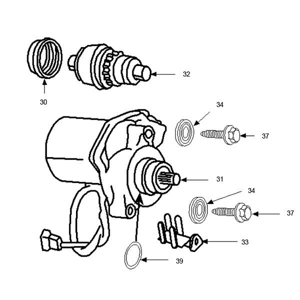Startmotor - Bendix Peugeot Speedfight 2 50 2-takt LC Euro 2