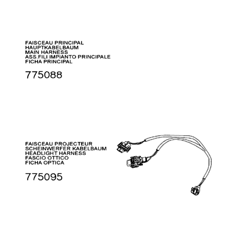 Kabelboom Peugeot Speedfight 3 50 2-takt AC Grijs
