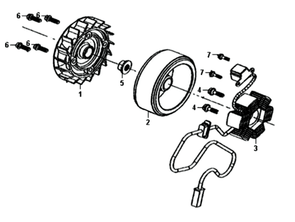 Steranker / vliegwiel Sym Symphony ST E3