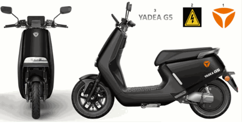 Stickers Yadea G5