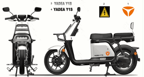 Stickers Yadea Y1S