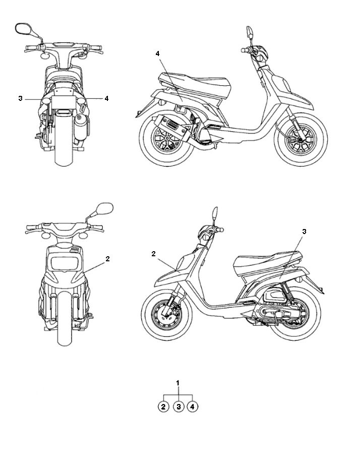 Emblemen - Stickers - Logo Yamaha Bw's 2-takt