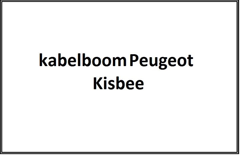 Kabelboom Peugeot Kisbee origineel Euro 4