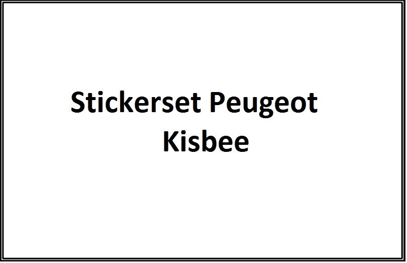 Emblemen - Stickers - Logo Peugeot Kisbee Iced Grey (Euro 4 2018 →)