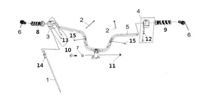 STRG. handle Sym Joymax Z 125 E4