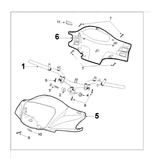 Stuurbocht Peugeot Tweet 125 E3 2010-2013 CHESTNUT (J7)
