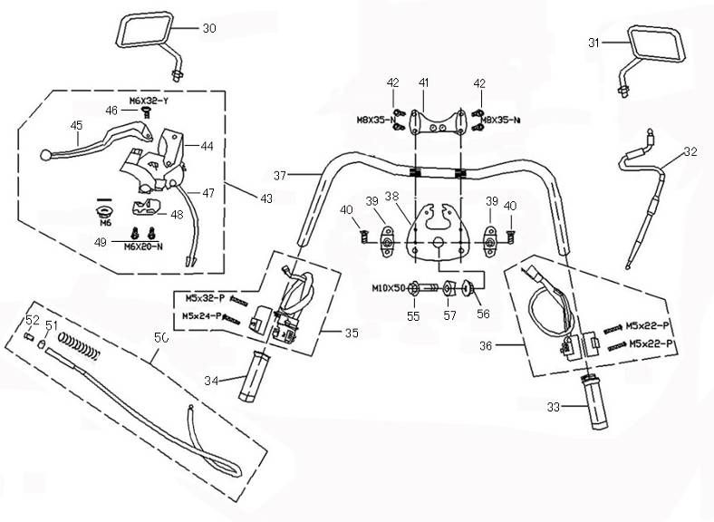 Stuur - Onderdelen stuur AGM Retro Extra bruin