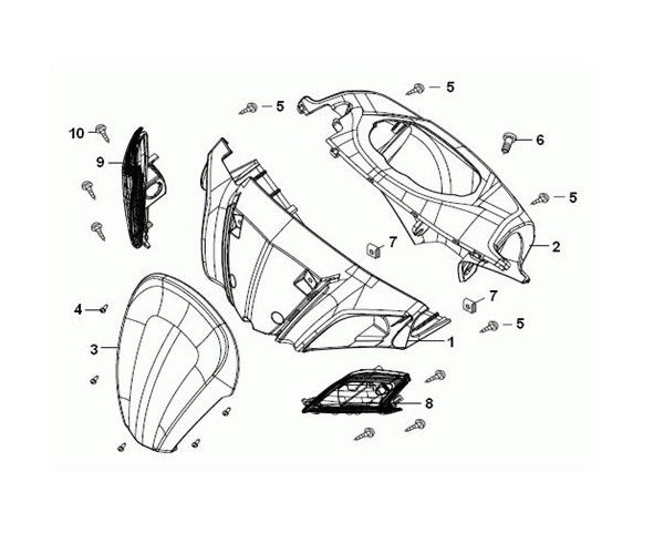 Stuurkappen - Knipperlichten voorzijde Generic Cracker 50 2-takt zwart 2010 25