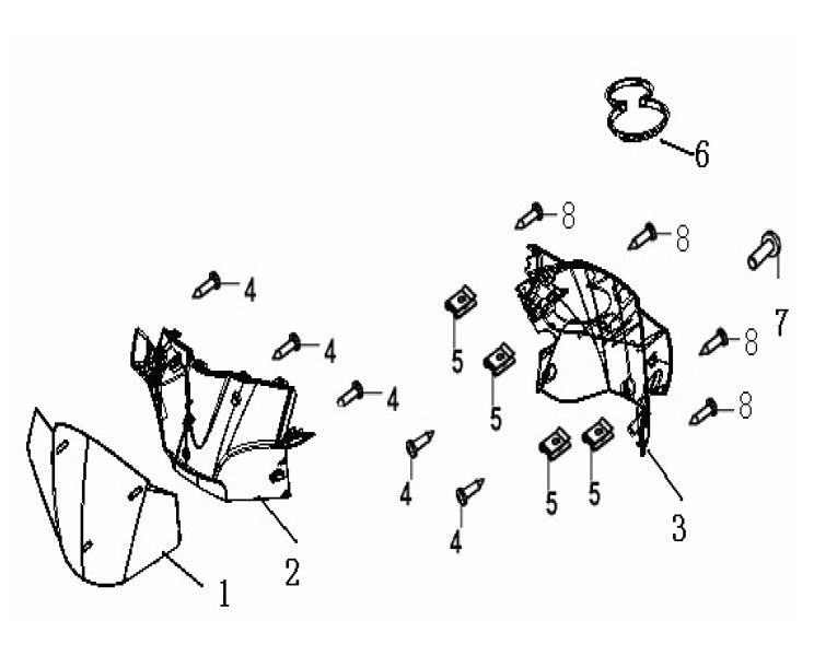 Stuurkappen Generic Ideo 50 2-takt blauw 2007 25