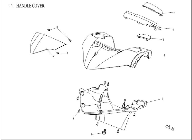 Stuurkappen China Venom wit