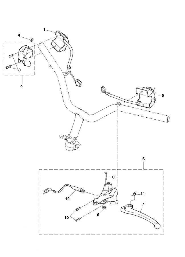 Stuurschakelaars Yamaha Bw's 2-takt