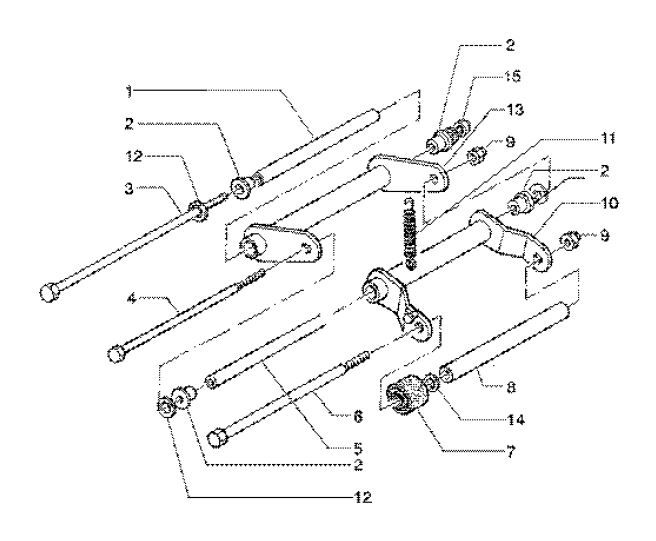 Motorophanging Gilera Runner FXR 180 2-takt