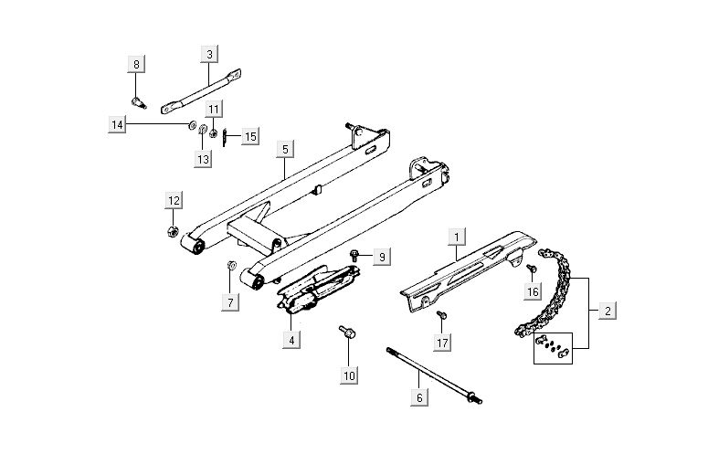 Motorophanging Kymco Activ 50 4-takt blauw-zwart
