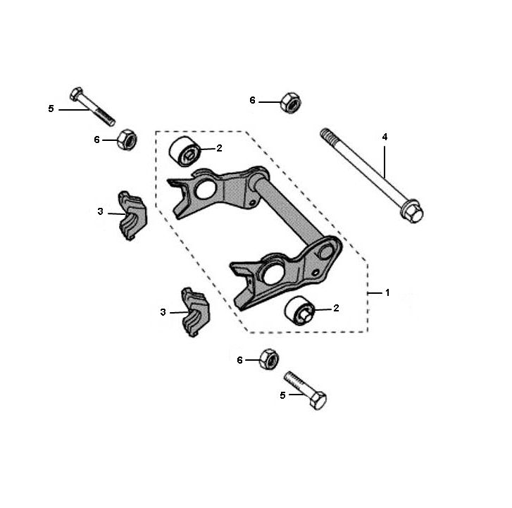 Motorophanging Peugeot Jet force C-tech 2-takt
