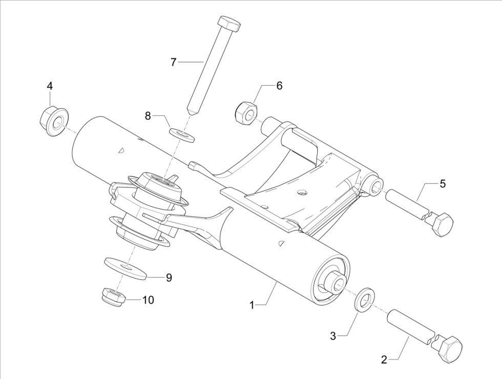 Motorophanging Vespa Primavera 50 4-takt IGET 3V Euro 5
