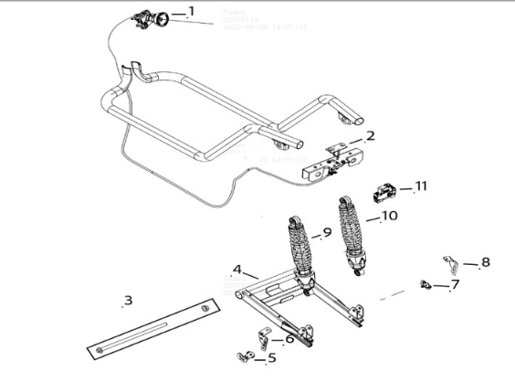 Suspension system Yadea E8S
