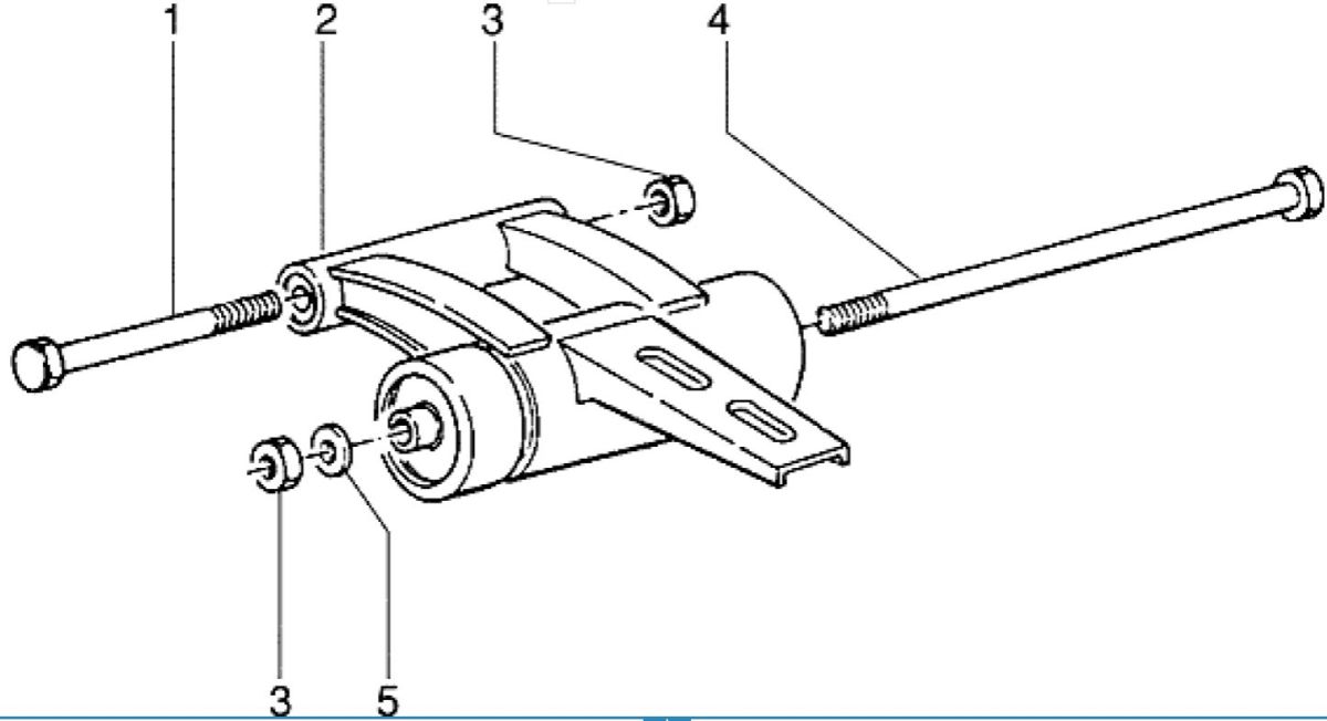 Motorophanging Piaggio Zip RST 50 2-takt AC