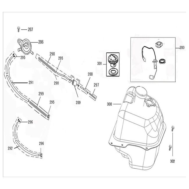 Benzinetank - Tankvlotter - Vacuümkraan China Zip