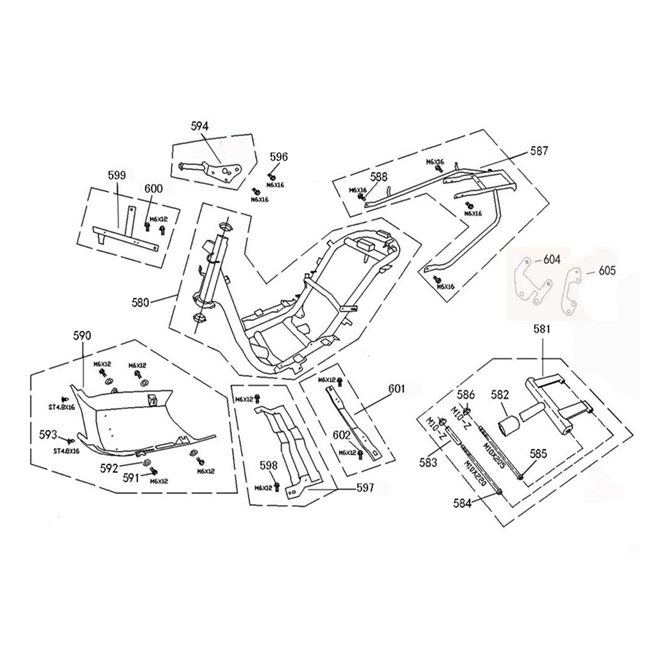 Frame China grande Retro Euro 4
