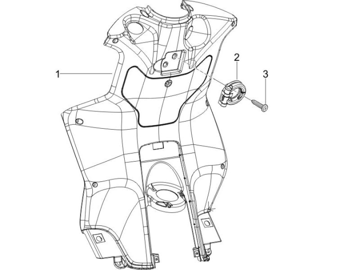 Beenschild Piaggio NRG Power DD 50 2-takt LC 2007-2017