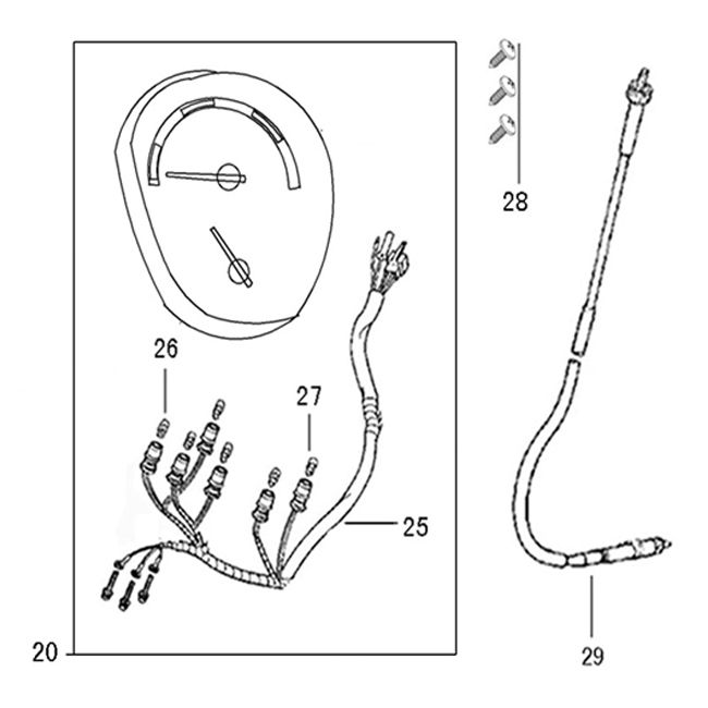 Kilometerteller - Cockpit AGM Swan (Euro 4)