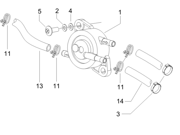 Benzinepomp Gilera Runner 50 SP 50 2-takt LC 2010-2017