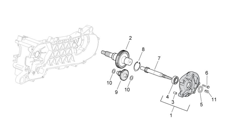 Vertanding - Overbrening Aprilia SR 50 LC (injectie en carburateur) 2004-2009