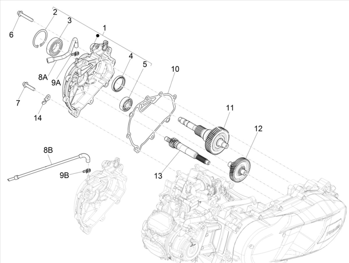 Vertanding - Overbrening Vespa GTS 125 IE ABS Euro 4 2016-2018
