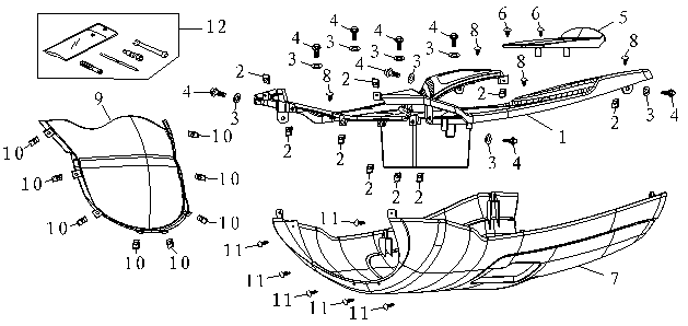 Treeplank AGM FoX rood glans