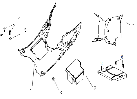 Treeplank China Ape 50 wit