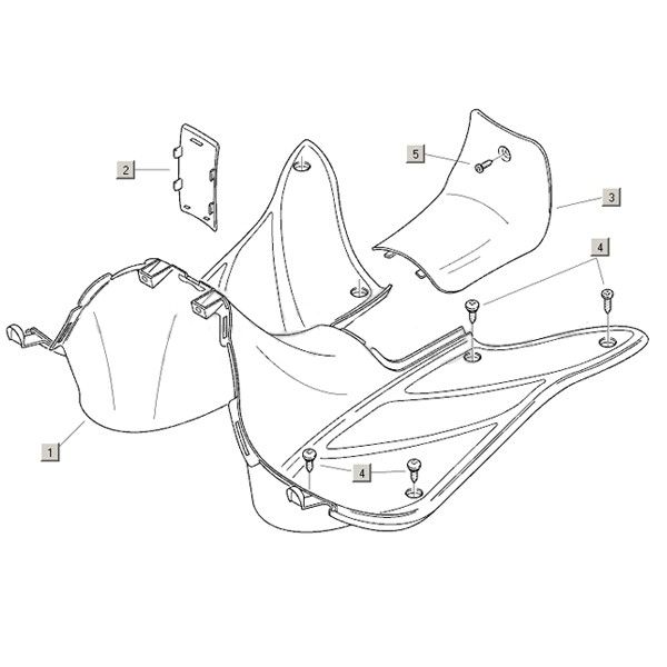 Treeplank Aprilia Habana 2-takt (Morini motor) 1999-2004