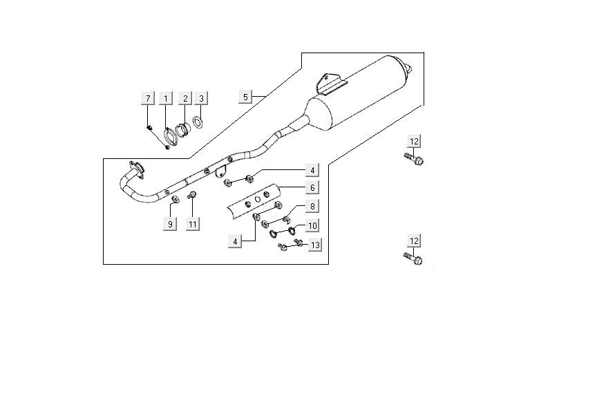 Uitlaat Kymco MXU 150
