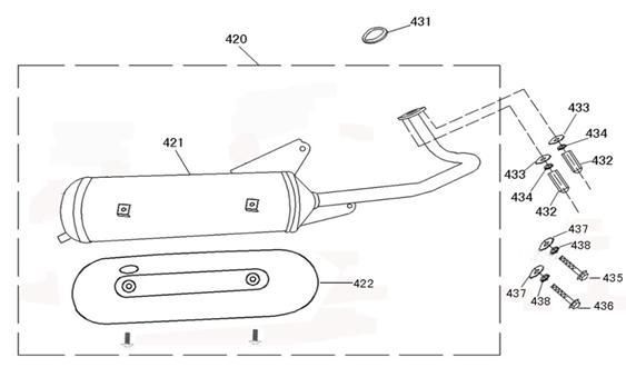 Uitlaat BTC Legend zwart