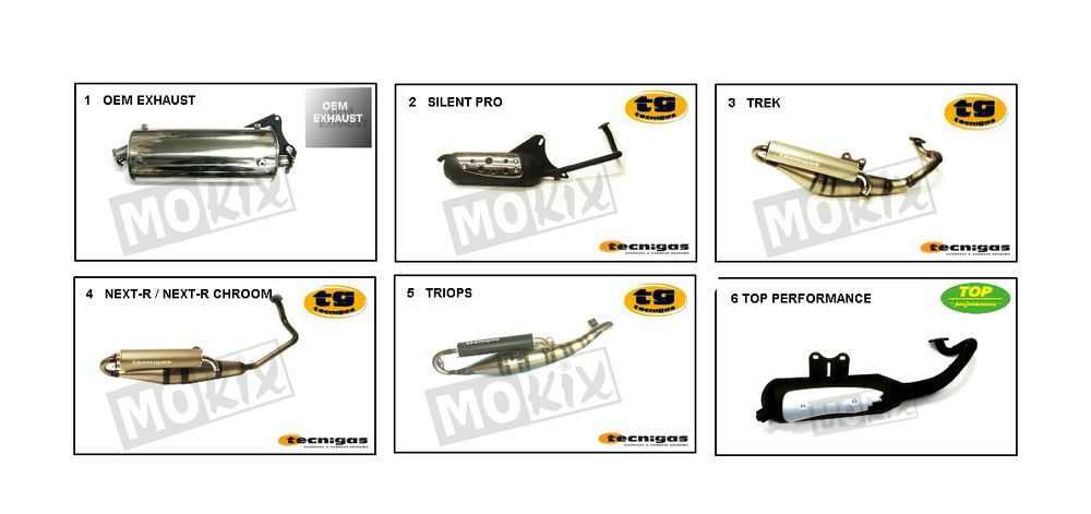Uitlaat Generic Xor 50 2-takt 2006 zwart 25