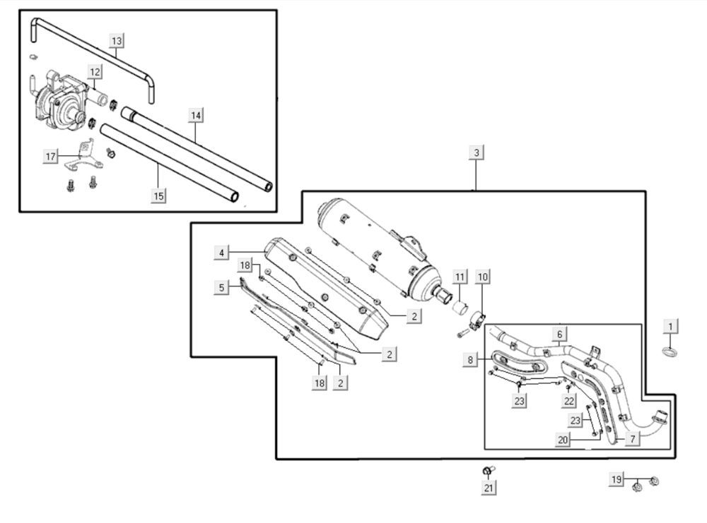 Uitlaat Kymco K-Pipe 125