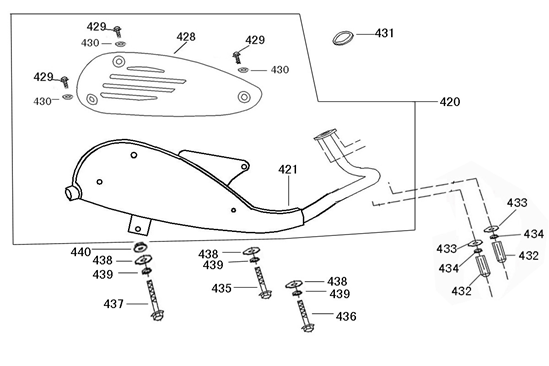 Uitlaat Rover GT wit