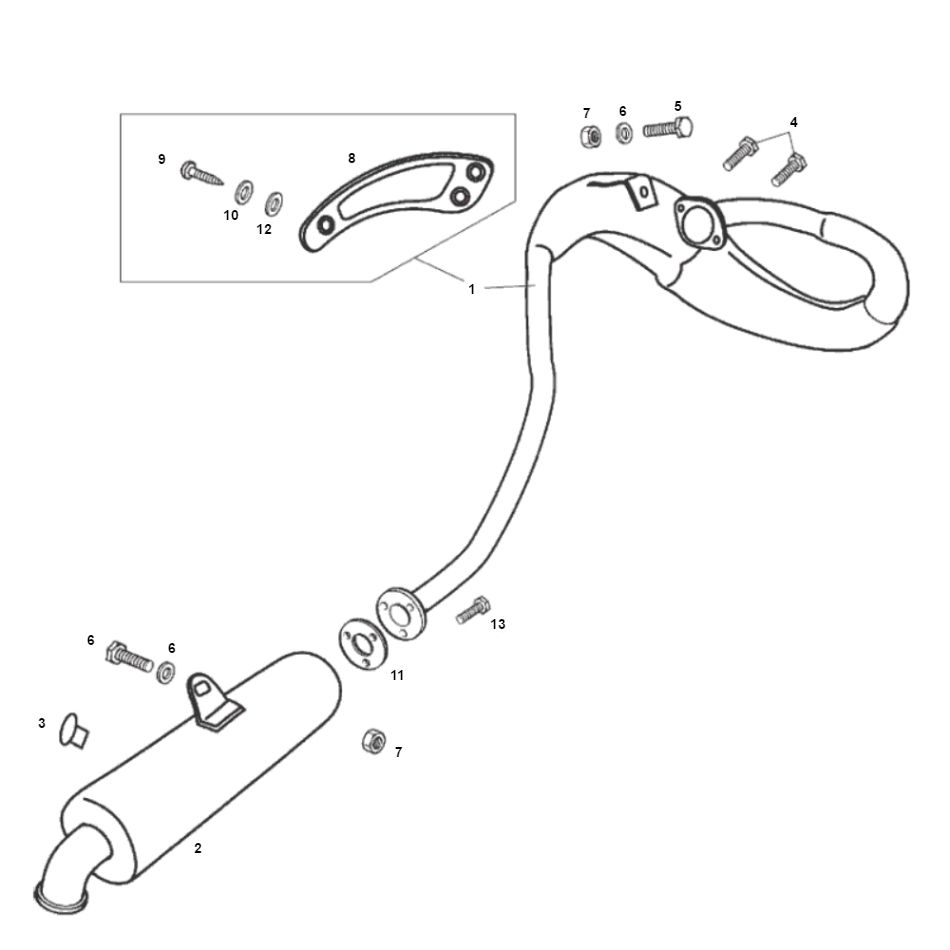 Uitlaat Derbi Derbi Senda R X-Treme 2007 Euro 2 edition 3