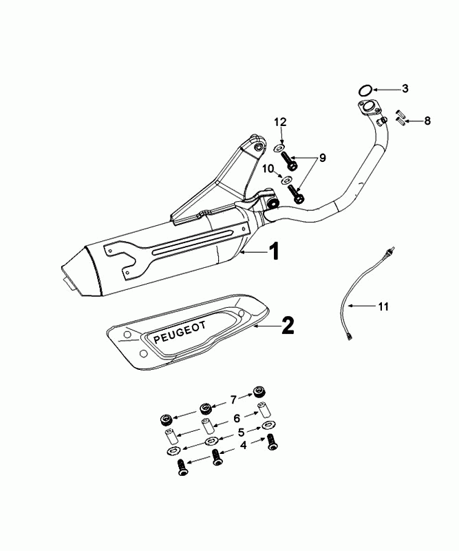 Uitlaat Peugeot Django Euro 4