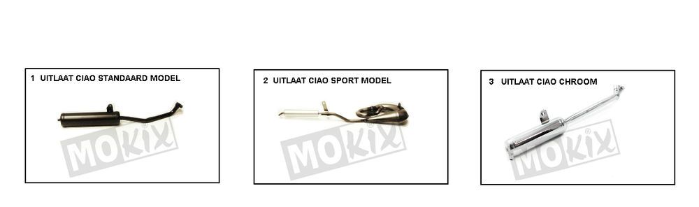 Uitlaat Piaggio Ciao
