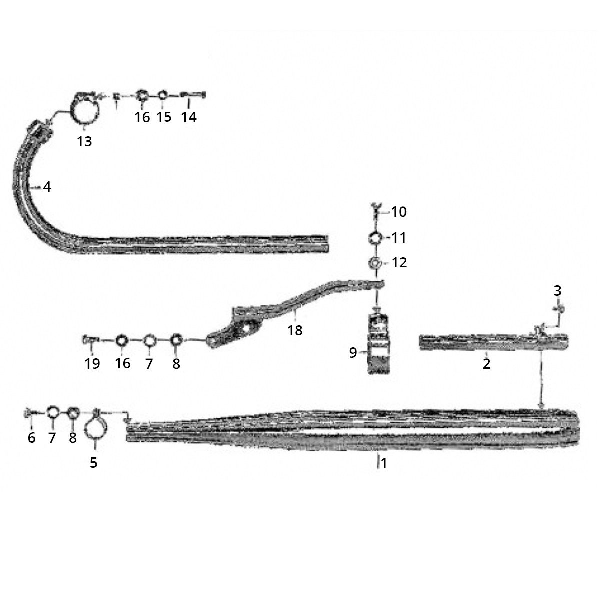 Uitlaat Zundapp GTS 50 517-40L5