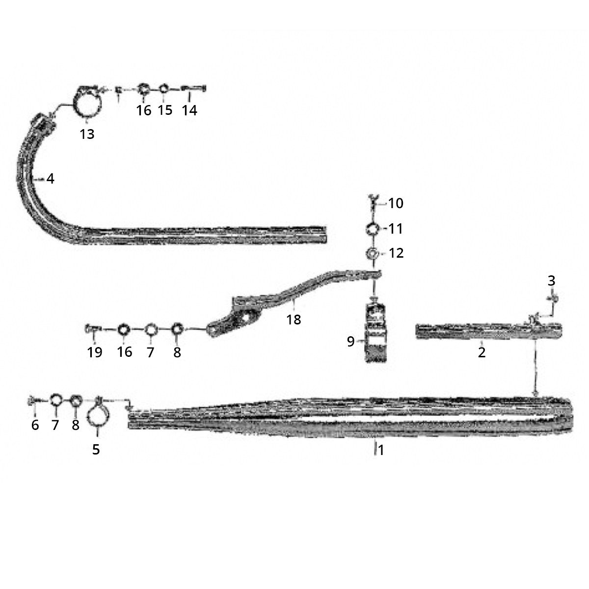 Uitlaat Zundapp GTS 50 517-39L0