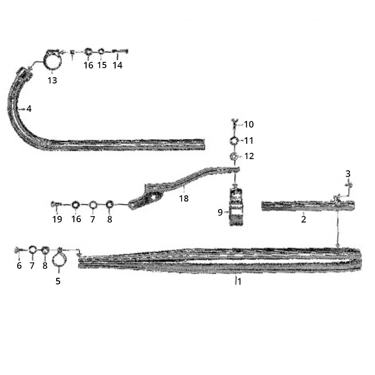 Uitlaat Zundapp GTS 50 517-40L0