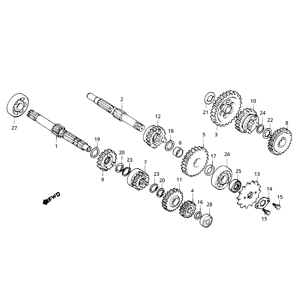 Versnellingsbak Honda MB/MT/MTX 80