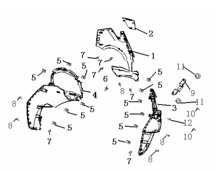Voorkap Generic Ideo 50 2-takt blauw 2007