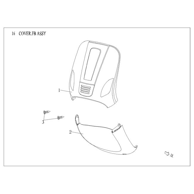 Voorkap AGM VX50 plus 12