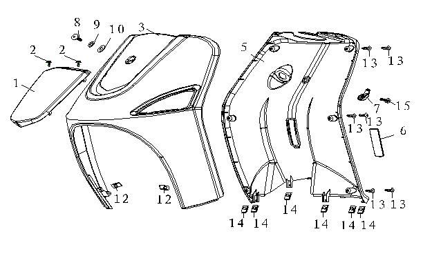 Voorkap - Beenschild AGM Fashion zwart
