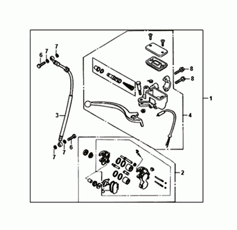 VOORREMKLAUW / REMGREEP /REMLEIDING Sym Orbit III Black