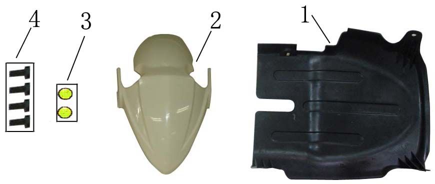 Voorspatbord AGM Fly zwart