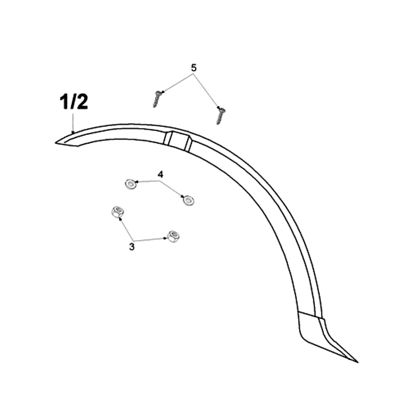 Voorspatbord Peugeot Vogue Zwart