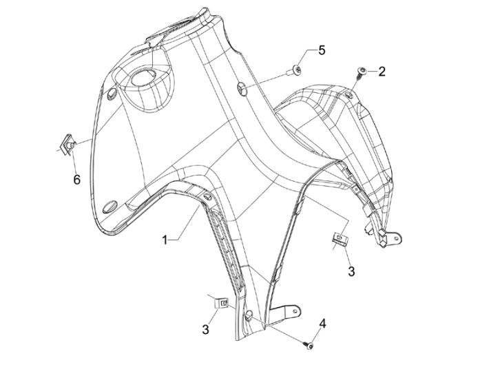 Beenschild Gilera Runner 50 SP 50 2-takt LC 2010-2017
